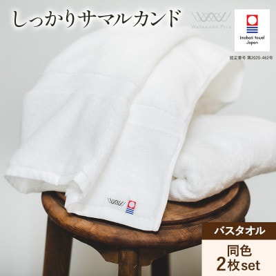 (今治タオル)しっかりサマルカンド バスタオル2枚セット オフホワイト【ID05380OWOW】【1610137】