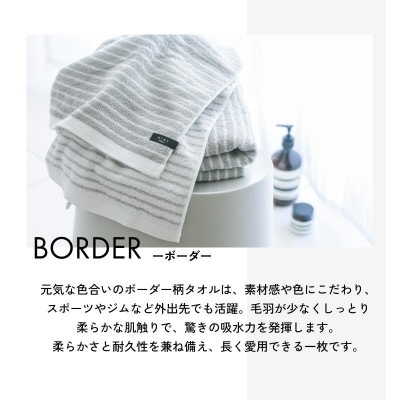 (今治タオル)ミルトボーダー フェイスタオル 2枚(サックスブルー)【I002340FT2SB】【1667258】