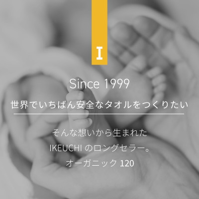 (今治タオル)オーガニック120フェイスタオル2枚 グレイ　[I000750GY]【1458746】