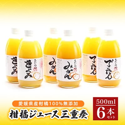 柑橘ジュース三重奏6本セット【B63】【1025273】