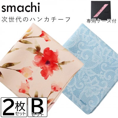 smachi(スマチ) ノンアイロンハンカチ レディース 2枚 Bセット【VB01452】【1395295】