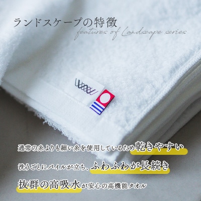 (今治タオル)ランドスケープスポーツタオル 1枚 オフホワイト【IA05210OW】【1610593】
