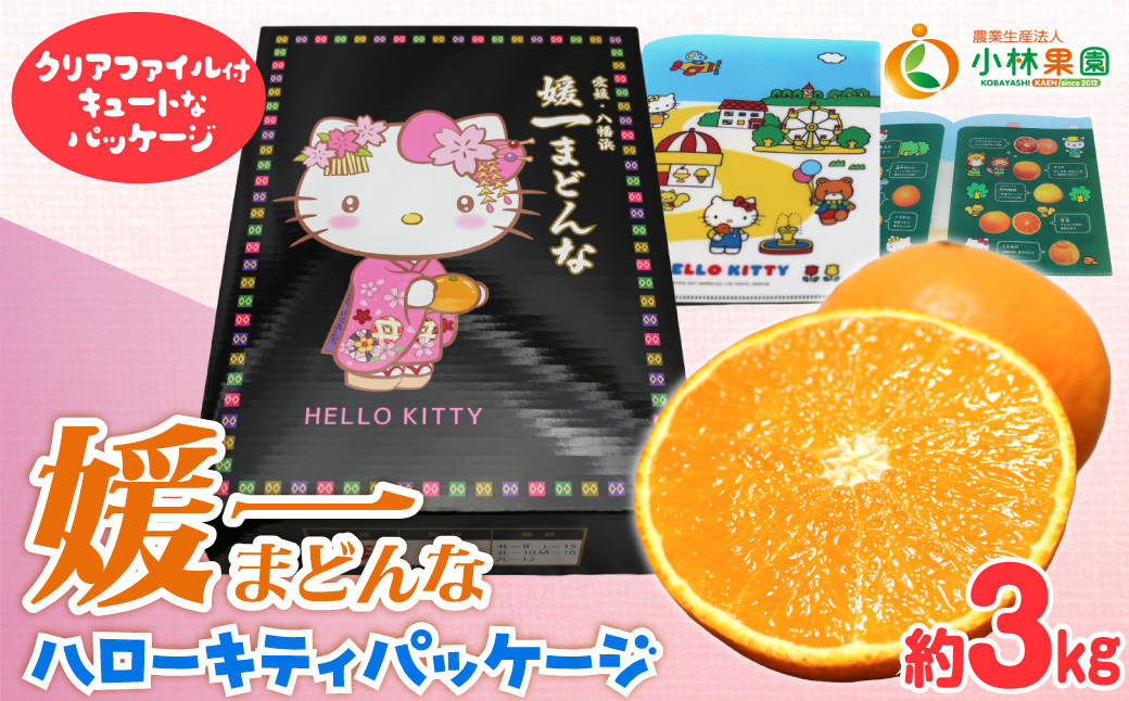 【先行受付】媛一まどんな ハローキティパッケージ3kg入り【大切な方への贈り物に】【D24-8】 YWTAD005