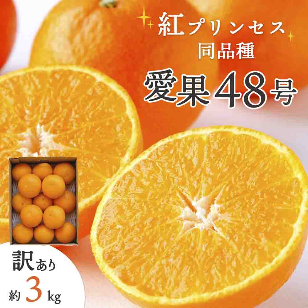 「紅プリンセス」と同品種!愛媛果試48号 3kg【訳あり】【E25-174】【1600644】 YWTAP115