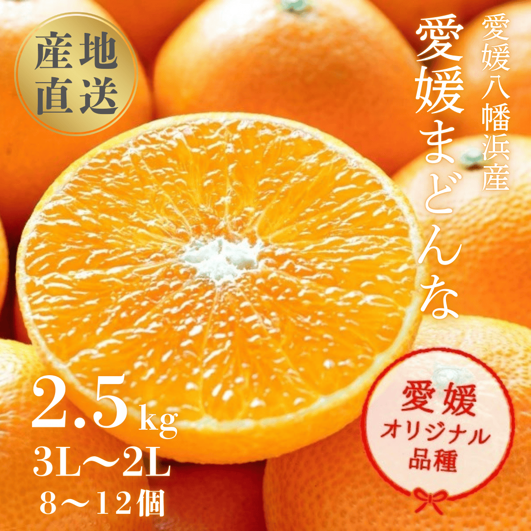 【まるでゼリー!ぷるぷる食感 冬ギフトに一番人気!】愛媛まどんな 贈答用約2.5kg【F20-52】【1595881】 YWTI047