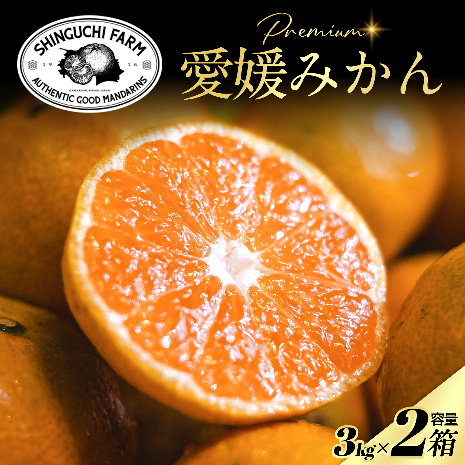 老舗農家が見極めたプレミアム【愛媛みかん3kg×2箱】【愛媛県川上産】【D70-104】【1677117】 YWTK103