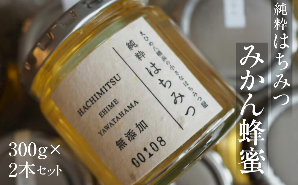 純粋はちみつ【みかん蜂蜜】300g×2本セット【D74-1】【1355755】YWTAR001