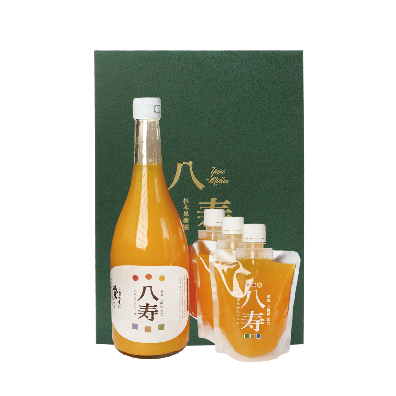 八寿ギフトセット(八寿みかんジュース1本、八寿みかんジュレ3個)[化粧箱入]【D34-5】【1510685】 YWTBE003