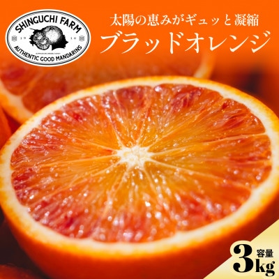 【太陽の恵みをギュッと凝縮】ブラッドオレンジ 3kg 愛媛県産【C70-69】【1615814】