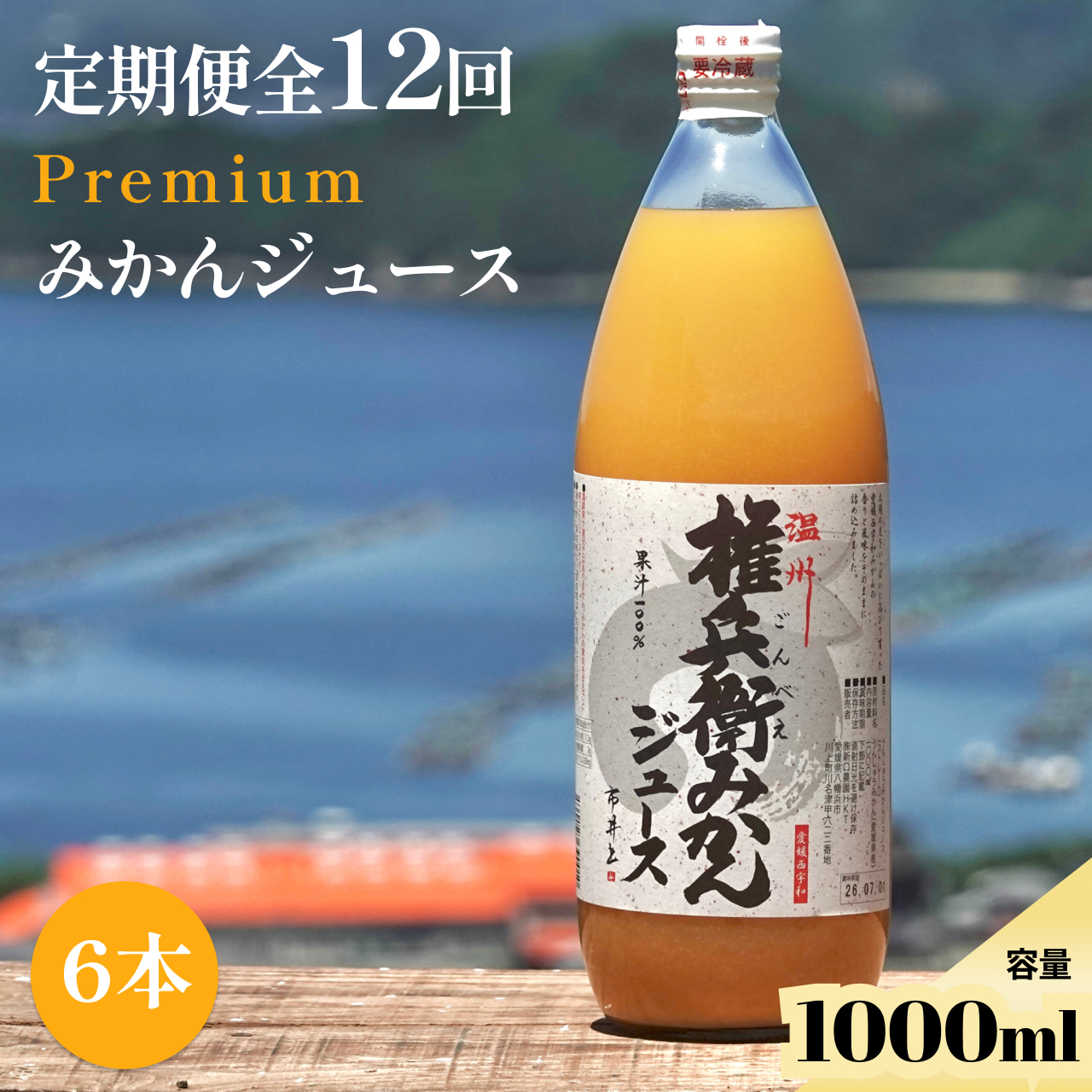 【発送月固定定期便】水を一滴も使わない 愛媛みかん100%ストレートジュース【H70-46】全12回【4056769】 YWTK046