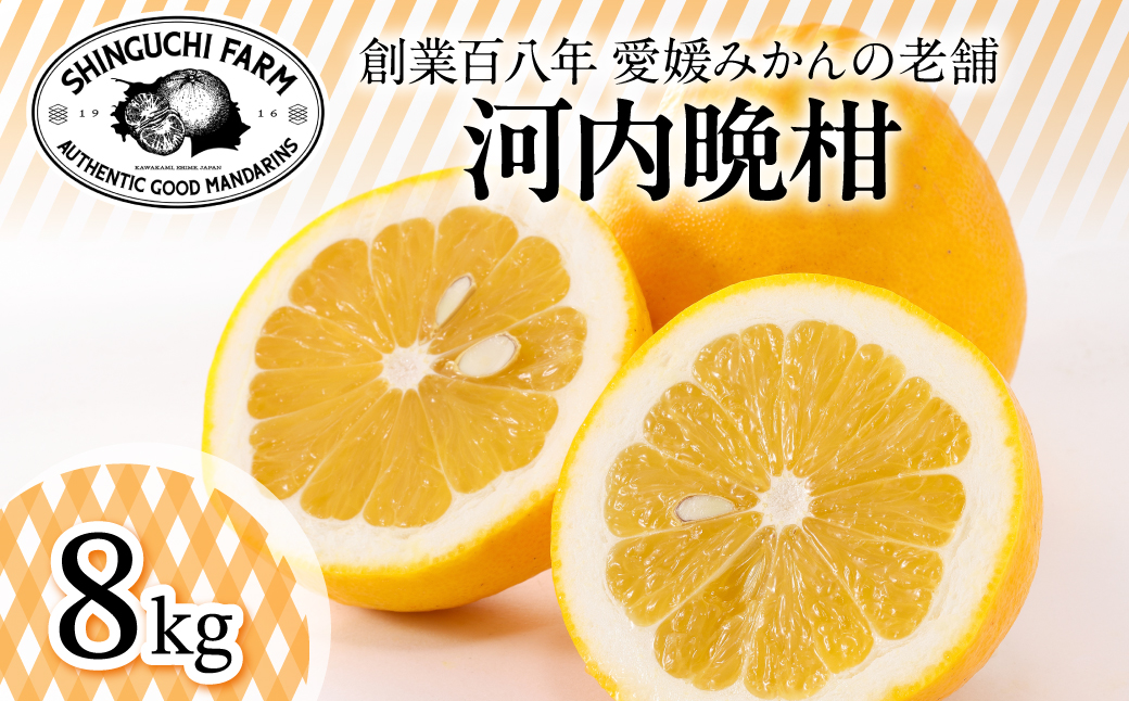 【太陽の恵みをギュッと凝縮】河内晩柑 8kg 愛媛県産【F70-17】【1470707】 YWTK017