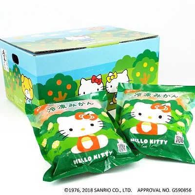 “ひんやり天然スイーツ”えひめの冷凍みかん6袋セット(ハローキティパッケージ)【C28-35】【配送不可地域：離島】【1144774】 YWTN023