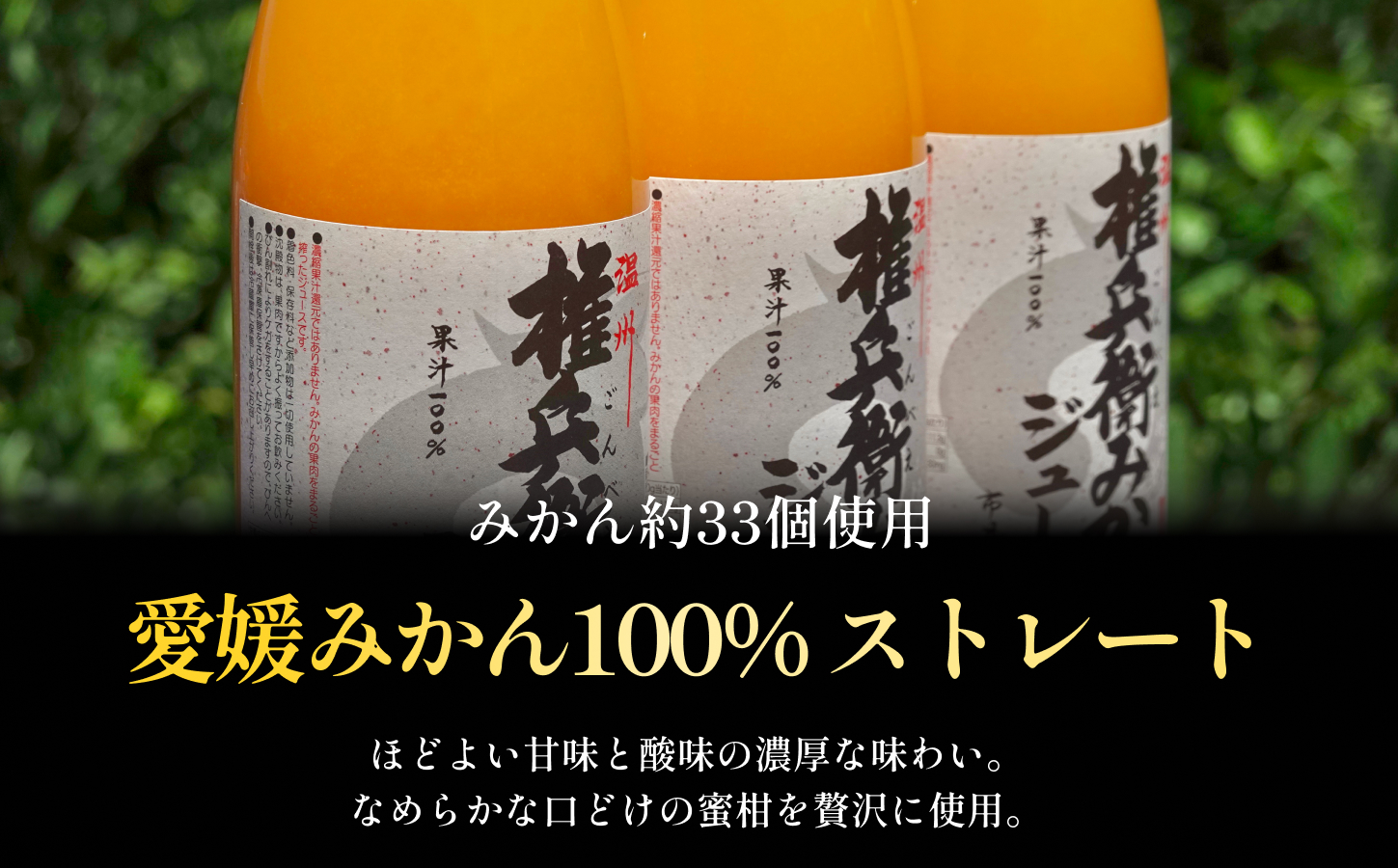 【水を一滴も使わない】愛媛みかん100%ストレートジュース 1000ml×2本【C70-84】【1625559】 YWTK083