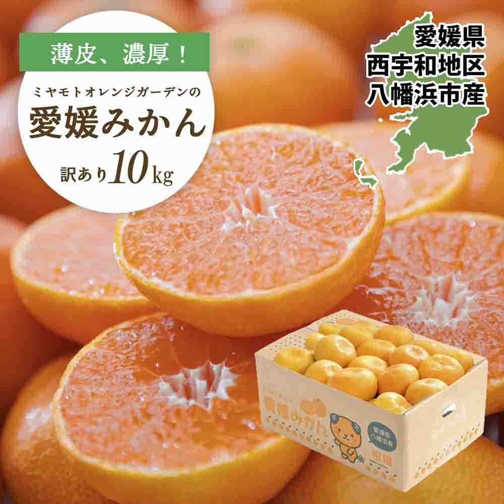西宇和地区八幡浜市産 愛媛みかん10kg【訳あり】【D25-177】【1606099】 YWTAP118