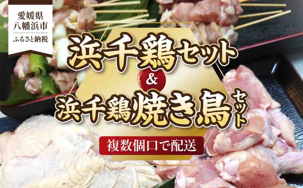 浜千鶏セット・浜千鶏焼き鳥セット【F29-3】【複数個口で配送】【配送不可地域：離島】【4011838】 YWTD003