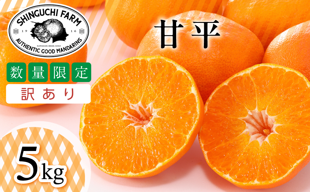 【数量限定】【訳あり】甘平 5kg【E70-166】【1710495】 YWTK165