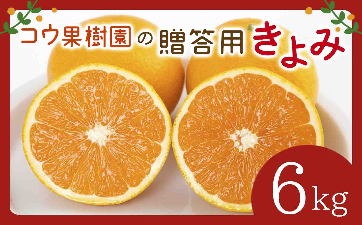 【先行受付】コウ果樹園の贈答用きよみ6kg【C33-36】【1457341】 YWTG018