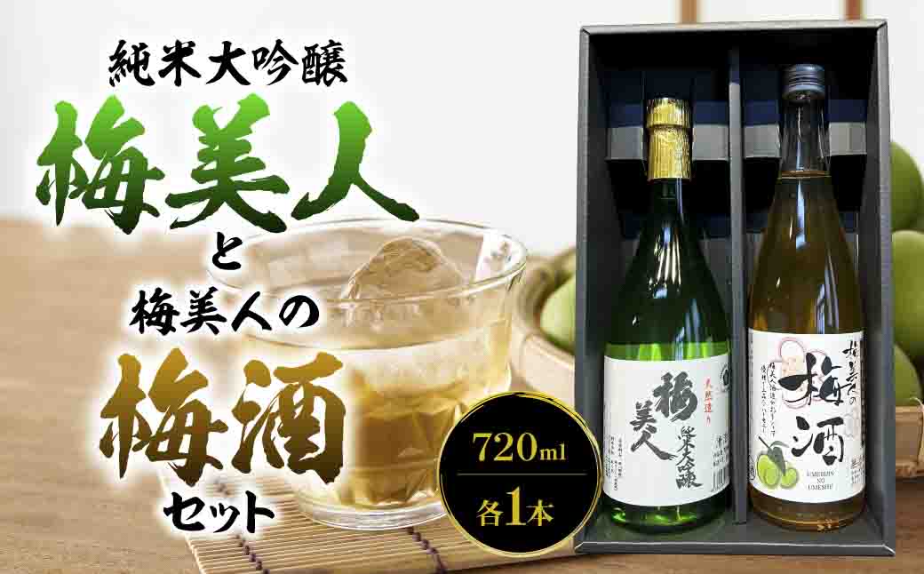 純米大吟醸「梅美人」と「梅美人の梅酒」のセット【D03-3】【1043423】 YWTO001
