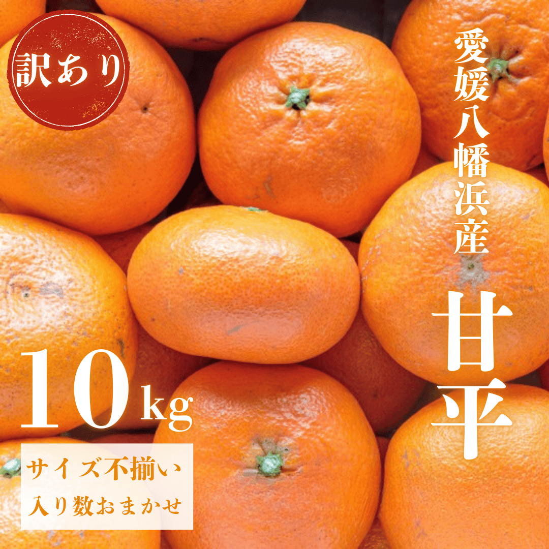 【愛媛が誇る 高級みかん 希少品種】訳あり 甘平 (かんぺい) 10kg【H20-68】【1620339】 YWTI063