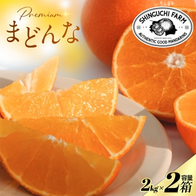 【紅まどんなと同品種】老舗農家が見極めたプレミアム【まどんな 2kg×2箱】【F70-107】【1683855】