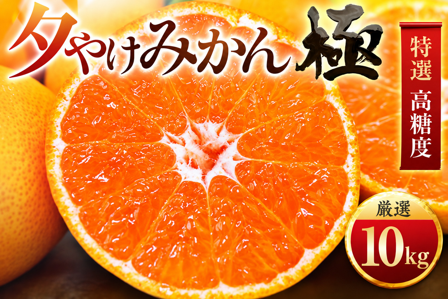 【先行受付】【甘みが濃縮されたみかん】愛媛で育った夕やけみかん【極】10kg【G49-27】【1508879】 YWTZ019