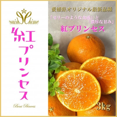 柑橘界のサラブレット!!「まどんな」と「甘平」を親に持つ!!　「紅プリンセス」3キロ【F39-77】【配送不可地域：離島】【1621866】