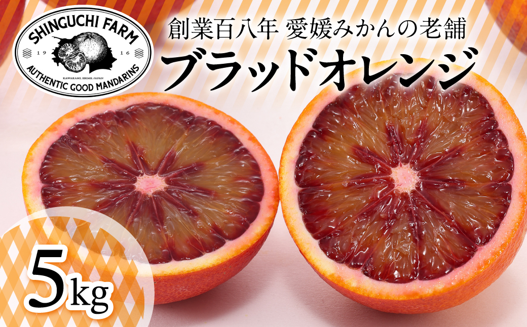 【太陽の恵みをギュッと凝縮】ブラッドオレンジ 5kg 愛媛県産【D70-18】【1470701】 YWTK018