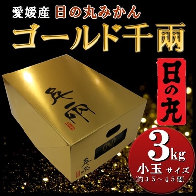 日の丸みかん「ゴールド千兩」3kg　サイズSまたは2S/約35〜45個/光センサー【D79-4】【1452026】
