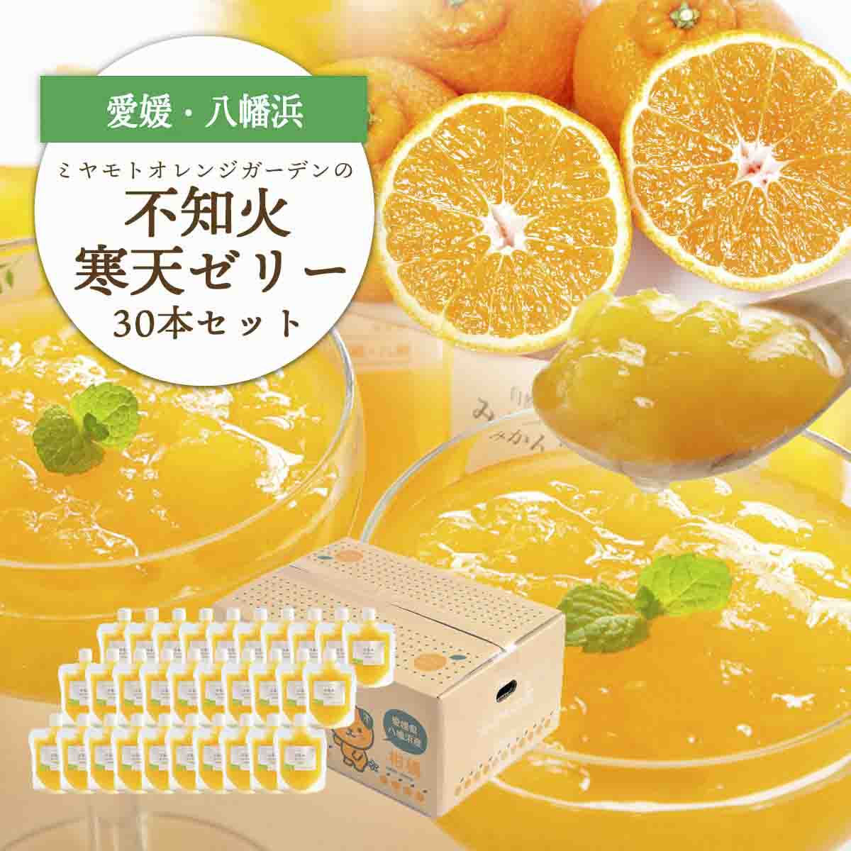ゲル化剤・pH調整剤不使用!愛媛産 不知火寒天ゼリー 30本セット【H25-236】【1630014】 YWTAP177