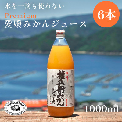 【水を一滴も使わない】愛媛みかん100%ストレートジュース 1000ml×6本【G70-2】【1440737】