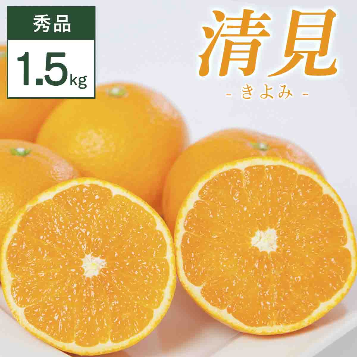 清見 1.5kg 愛媛県 八幡浜市 西宇和地区 柔らかい果肉[C25-350][配送不可地域:離島][1716853] YW