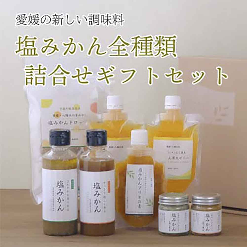 みかんがふわっと香る愛媛の新しい調味料 塩みかん全種詰め合わせセット【D25-81】【1305615】 YWTAP042