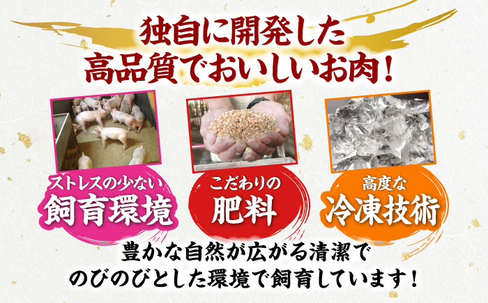 【全6回定期便】【冷凍】【4Xポーク】 豚肉 しょうが焼き用スライスセット 610g（ロース170g、肩ロース190g、もも250g）　豚肉 切り落とし 小分け 肉 ぶたにく 愛媛県大洲市/株式会社SL Creations [AGCY008]