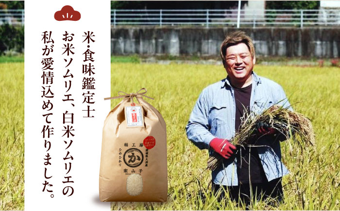 お米 ヒノヒカリ 3kg（3kg×1袋）米・食味鑑定士×お米ソムリエ×白米ソムリエ お米 おこめ 白米 ごはん 愛媛県産お米 大洲市/稲工房案山子 [AGAV025]