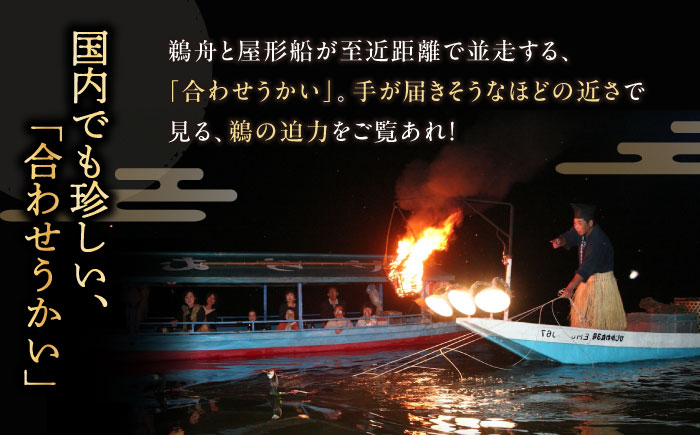 【6月2日〜9月20日】 日本三大鵜飼 大洲のうかい 貸切 臥龍一号 招待券（定員10名）大洲市観光協会/愛媛県大洲市 鵜飼 観光 体験チケット 体験 イベント [AGDJ003]