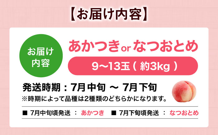 【先行予約】【7月中旬から順次発送】桃果樹園からの恵み！あまい香りとあふれる果汁！厳選の桃9〜13玉入り 愛媛県大洲市/幸野観光なし園［AGBD006］