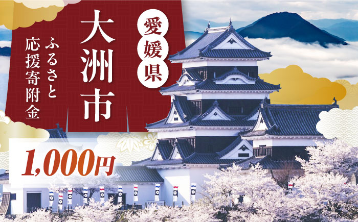 大洲市への寄附　1,000円　【返礼品なし】　 [AGXX032]