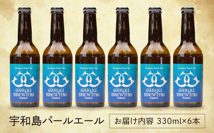 産地直送！ご当地ビール！臥龍クラフトビール（宇和島パールエール）計6本　愛媛県大洲市/株式会社　アライ [AGAY016]ビール クラフトビール 晩酌 焼肉 餃子 乾杯 夏 肉 おつまみ 焼き鳥 お酒 地ビール