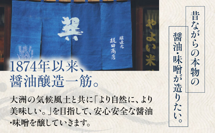 【全12回定期便】天然丸大豆醤油 巽 晃 720ml×2本 愛媛県大洲市/株式会社梶田商店 [AGBB036]