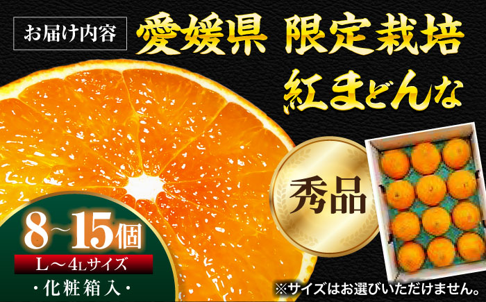 【先行予約】【11月下旬から順次発送】 紅まどんな 秀品 8個から15個入（JA愛媛たいき管内産）　紅まどんな みかん ミカン 紅マドンナ フルーツ 愛媛県大洲市/株式会社フジ・アグリフーズ［AGBA001］