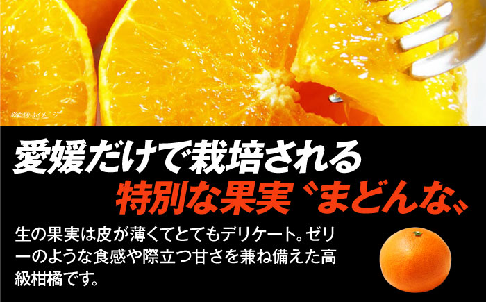 【2025年1月中旬頃から順次発送】 超希少！年越しまどんな（Lサイズ・3玉）＆まどんなジュース1本セット 愛媛県大洲市/ORANGE LINE 果物 みかんジュース デザート 果汁100％ ストレートジュース オレンジジュース [AGCT005]