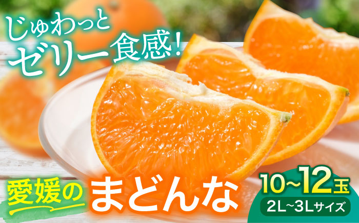 【先行予約】【11月下旬から順次発送】愛媛県産 峯田農園のとろける宝石柑橘「まどんな」2L〜3Lサイズ 10〜12玉　愛媛県大洲市/峯田農園 [AGBT006]オレンジ フルーツ みかん ミカン 果物 スムージー デザート おやつ ヨーグルト 調味料 ドレッシング 料理