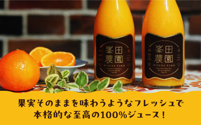 愛媛県産 温州みかんジュース＆まどんなジュース2本セット（720ml×各1本）　愛媛県大洲市/峯田農園 [AGBT025]