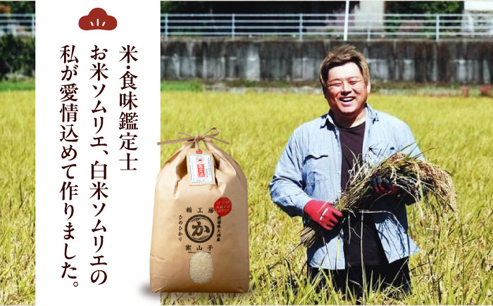 【全6回定期便】お米 ヒノヒカリ 3kg（3kg×1袋）米・食味鑑定士×お米ソムリエ×白米ソムリエ お米 おこめ 白米 ごはん 愛媛県産お米 大洲市/稲工房案山子 [AGAV027]