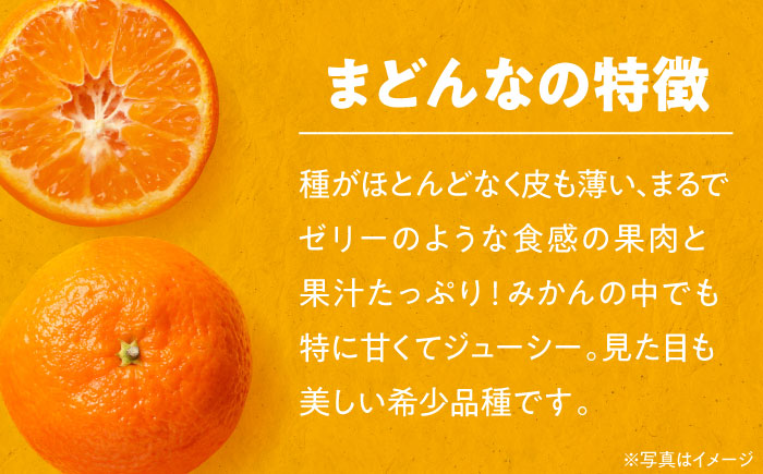 【先行予約】【11月下旬から順次発送】愛媛県産 峯田農園のとろける宝石柑橘「まどんな」2Lサイズ5玉又はLサイズ6玉　愛媛県大洲市/峯田農園 [AGBT007]オレンジ フルーツ みかん ミカン 果物 スムージー デザート おやつ ヨーグルト 調味料 ドレッシング 料理