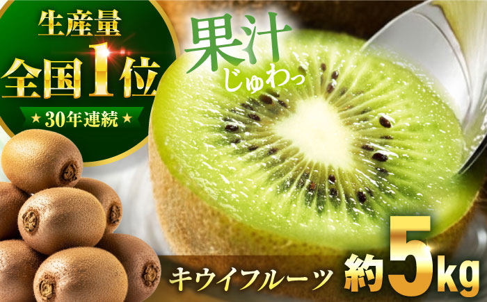 【11月以降順次発送】生産量日本一！家族で毎日食べられる！キウイフルーツ 約5kg　愛媛県大洲市/沢井青果有限会社果物 [AGBN002]キウイ フルーツ かき氷 果物 スムージー おやつ ジュース キウイフルーツ ヨーグルト 手作りスイーツ お菓子作り デザート