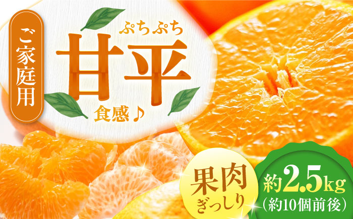 [先行予約][2026年2月中旬から順次発送]甘平 約2.5kg 10個前後[ご家庭用] 愛媛県大洲市/西村農園 みかん ミカン えひめ かんぺい 柑橘 [AGDC004]