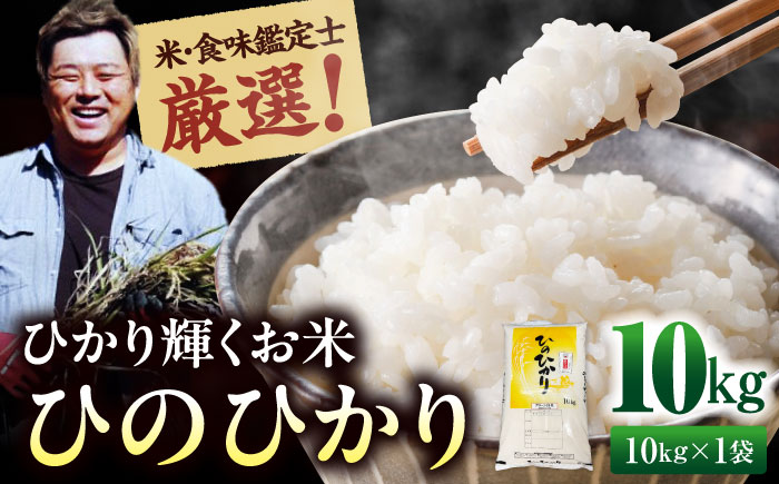 令和7年産 お米 ヒノヒカリ 10kg（10kg×1袋）米・食味鑑定士×お米ソムリエ×白米ソムリエ お米 新米 おこめ 白米 ごはん 愛媛県産お米 大洲市/稲工房案山子 [AGAV011]