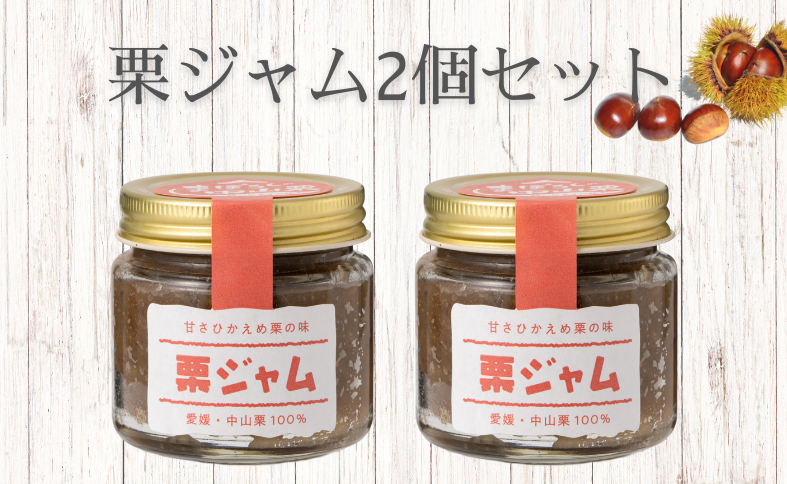 中山栗 栗ジャム 2個 ジャム  食パン トースト ホットケーキ 栗 愛媛 伊予市 ｜B197