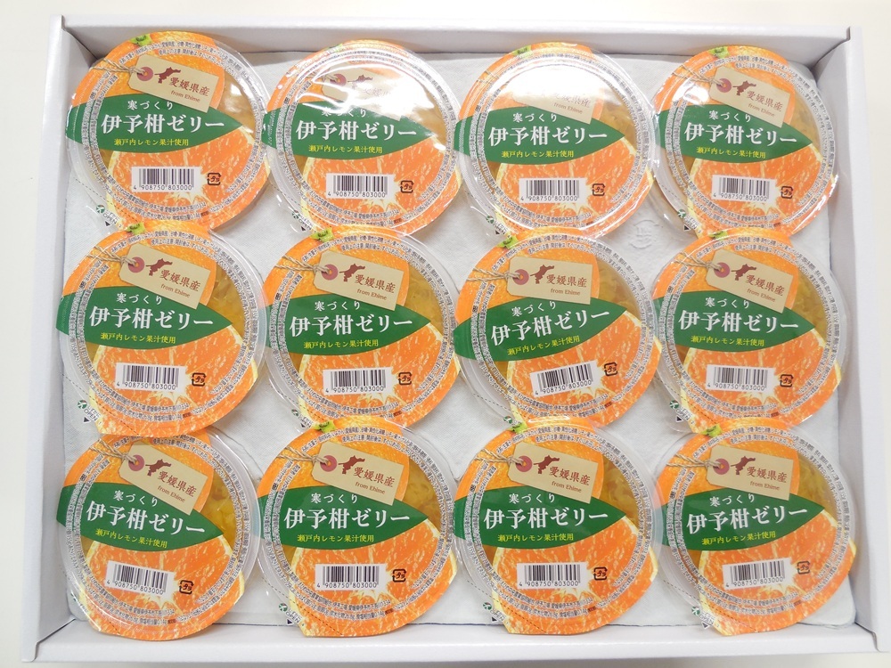 寒づくり伊予柑ゼリー詰合せ（平箱） No.18 12個入り 人気 さっぱり 美味しい おいしい 柑橘 お菓子 デザート フルーツ ギフト プレゼント おすすめ ｜B155